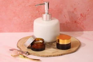 20ml amber glass cream jar with cap  - without sealing disc-3