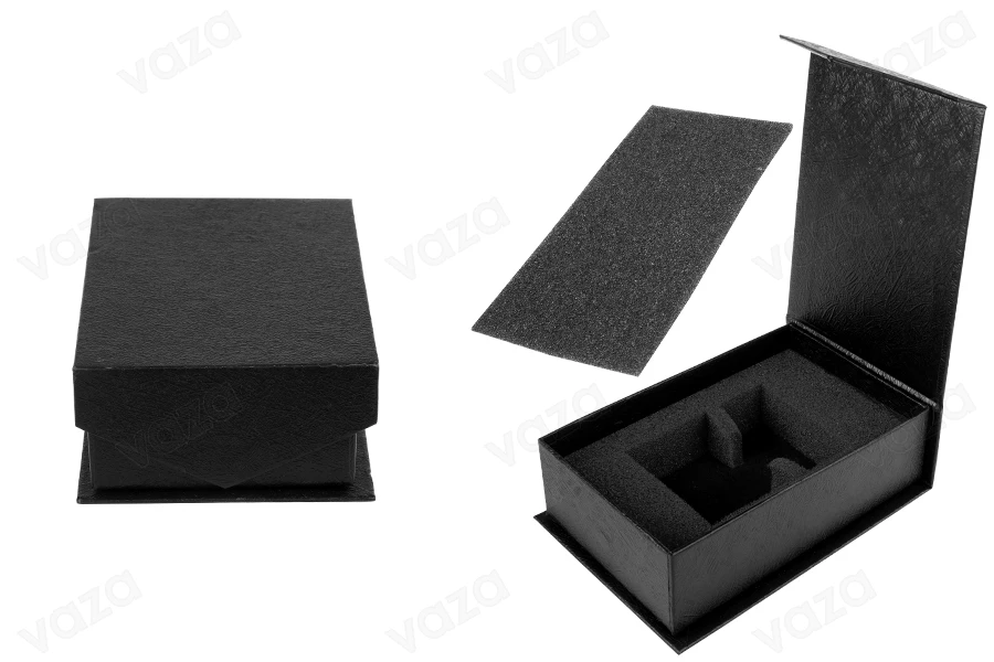 Kuti luksoze me mbyllje magnetike, ngjyrë e zezë,139x89x45 mm (për shishe 30 ml me kodin: 1078-30-30) - 10 copë-imazh_produkt
