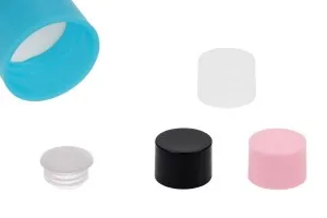 PP18 plastic cap in various colors with inner gasket and plastic cap - 20 pcs