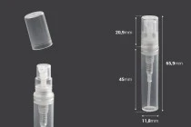 Σπρέι αρωματοποιίας πλαστικό 3 ml (tester) - 50 τμχ Σπρέι αρωματοποιίας πλαστικό 3 ml (tester) - 50 τμχ