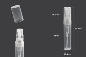 3ml plastic perfume spray sampler bottle with cap-2