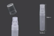 Flacon pulvérisateur de parfum 5 ml (testeur) en plastique - 50 pcs Flacon pulvérisateur de parfum 5 ml (testeur) en plastique - 50 pcs