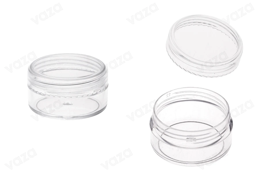 Vasetto in acrilico da 10 ml con tappo - 12 pz-immagine_prodotto