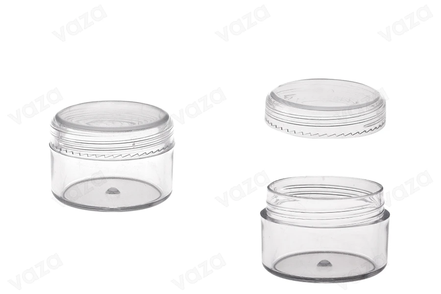 Acryl- Cremedose 15ml mit Deckel -12 Stücke-produktbild