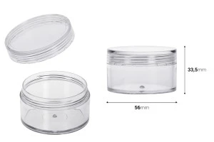 Acryl- Cremedose 50ml mit Deckel -12 Stücke-2