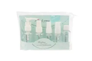 Travel set bottles in plastic bag with zip closure - 5 pcs-1