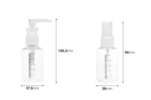 Travel set bottles in plastic bag with zip closure - 5 pcs-5
