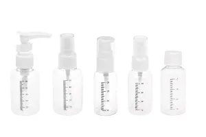 Travel set bottles in plastic bag with zip closure - 5 pcs-6