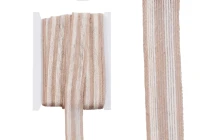 Treccia decorativa in gros grain di iuta bicolore beige-marrone, larghezza 30 mm (10 metri per pezzo) Treccia decorativa in gros grain di iuta bicolore beige-marrone, larghezza 30 mm (10 metri per pezzo)-immagine_prodotto