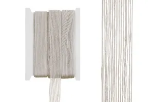Tresse gros décorative en toile de jute écrue, largeur de 25 mm (10 mètres par pièce)-1