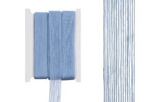 Tresse gros décorative en toile de jute de couleur cyan, largeur de 25 mm (10 mètres par pièce)-1