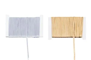 Cordon décoratif tricoté avec revêtement métallique de 3,5 mm de large (10 mètres par pièce)