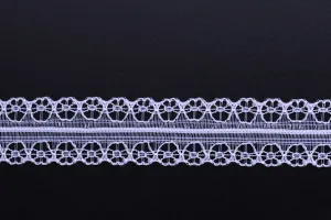Polyester lace trim, width 17 mm - length 10 mm each piece-1