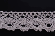 Cotton bobbin cream lace trim, width 28 mm - length 10 meters each piece-image_product