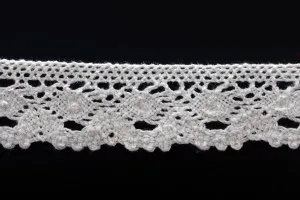 Spitzenband aus Baumwolle Breite 28 mm - 10 Meter je Stück-1
