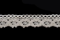 Dantellë prej pambuku ngjyrë bezhë gjerësi 25 mm - copë me 10 m-imazh_produkt