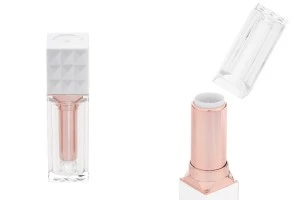 Lipstick case with transparent cap-1
