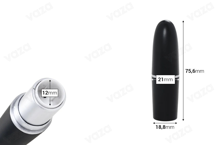 Lipstick case in black color Lipstick case in black color-image_dimensions