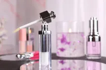 Θήκη για lip gloss 5 ml διάφανο με ασημί