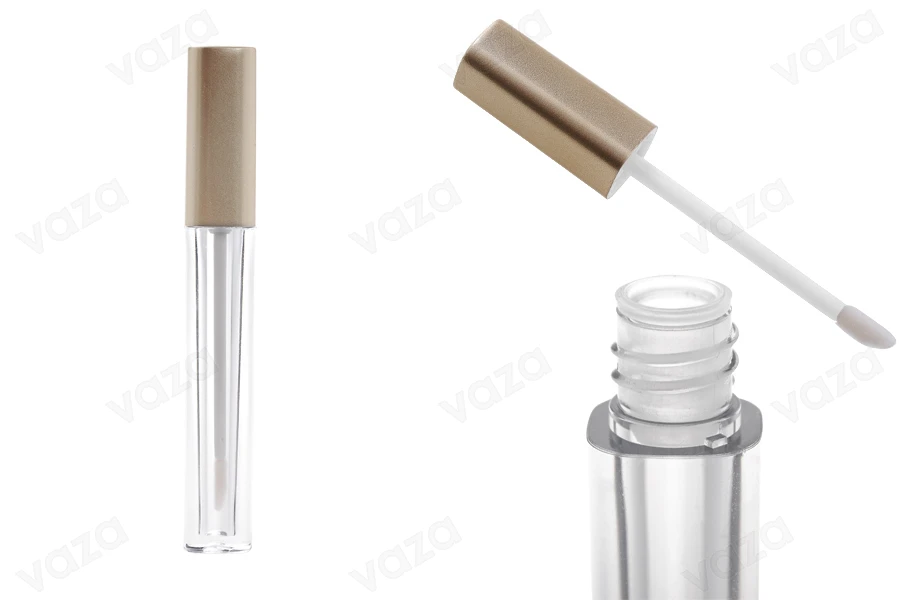 Flacone per lip gloss da 4 ml con coperchio in colore champagne.-immagine_prodotto