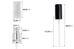 Aluminum cream pump with PP18 finish, available in different colors-2