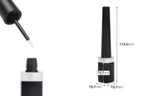 Μπουκαλάκι με πινέλο για eyeliner 8 ml - 6τμχ