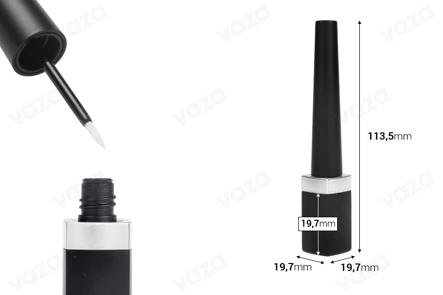 Μπουκαλάκι με πινέλο για eyeliner 8 ml - 6τμχ-εικόνα_διαστάσεις