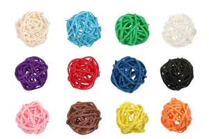 Boules décoratives pour tiges diffuseuses, variété de couleurs (diamètre 3 cm) – pack de 12 pièces-1