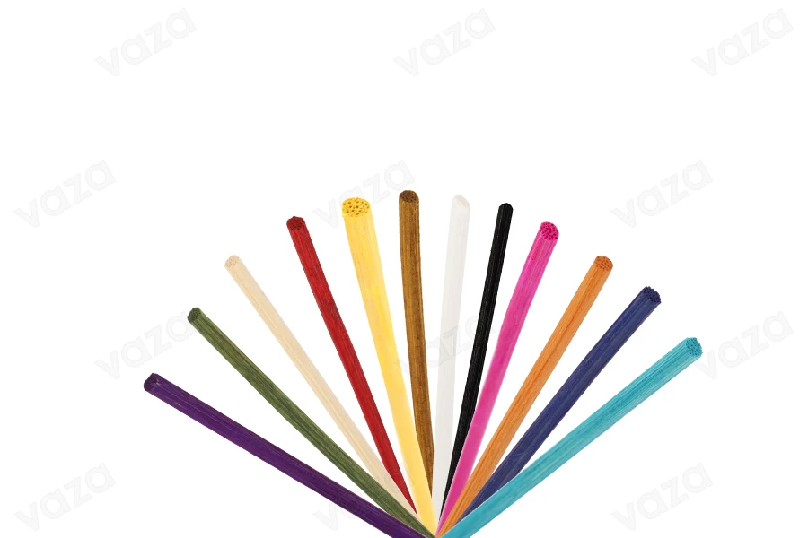 Bamboo sticks 3x220 mm për aromatizues ambienti në një larmi ngjyrash - 10 copë            -imazh_produkt