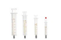 Γυάλινη σύριγγα 5ml, με μεταλλική μύτη και μεταλλική βελόνα Γυάλινη σύριγγα 5ml, με μεταλλική μύτη και μεταλλική βελόνα