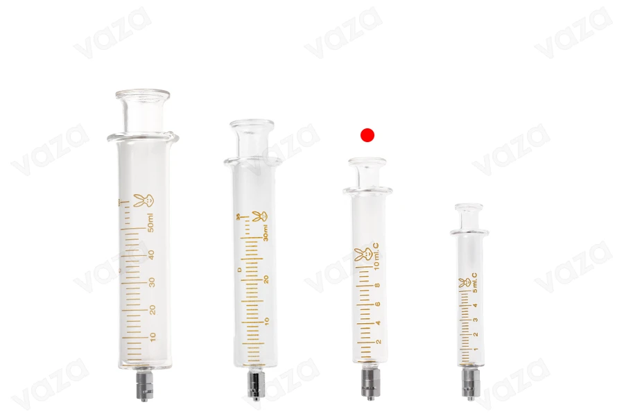 Γυάλινη σύριγγα 10ml, με μεταλλική μύτη και μεταλλική βελόνα-εικόνα_σύνθεση