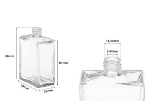 Flacone da profumo piatto rettangolare 100 ml (18/415)-2