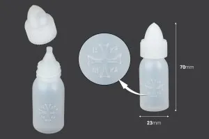 Kunststoffflasche für Nagellackentferner oder Weihwasser 100 ml-2