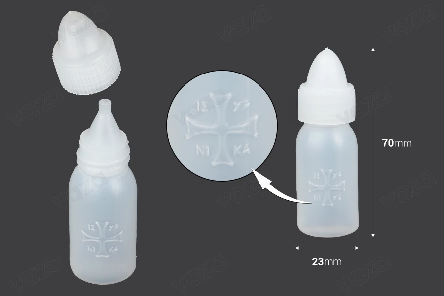 Kunststoffflasche für Nagellackentferner oder Weihwasser 100 ml-bildabmessungen
