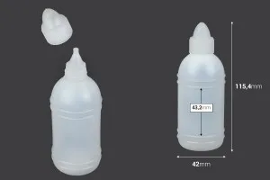 100ml plastic bottle for holy water or nail polish remover-2