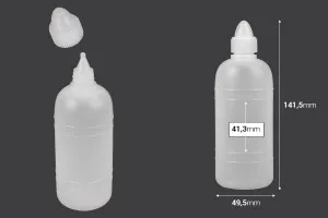 Kunststoffflasche 200ml für Nagellackentferner oder Weihwasser-2