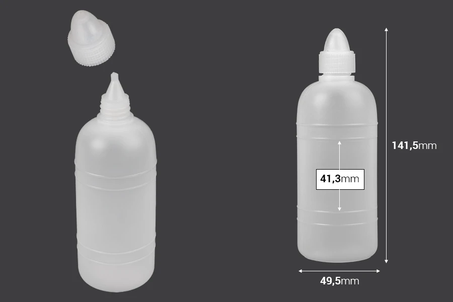 Μπουκάλι πλαστικό για ασετόν ή αγιασμό 200 ml