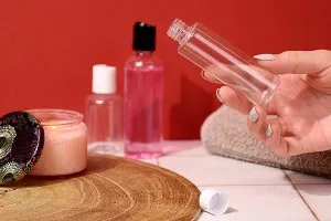 100ml plastic bottle with disc top cap - available in a package with 12 pieces-3