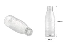 Bouteille transparente en plastique (PET) de 500 ml - lot de 200 pièces Bouteille transparente en plastique (PET) de 500 ml - lot de 200 pièces