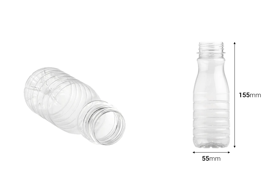 Bouteille transparente en plastique (PET) de 250 ml - lot de 200 pièces Bouteille transparente en plastique (PET) de 250 ml - lot de 200 pièces