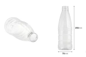 Transparent 1000ml PET plastic dairy or juice bottle  - available in a package with 135 pieces-2