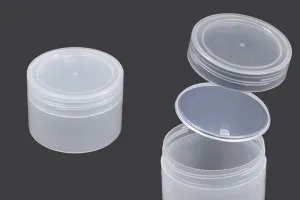 210 ml semi-transparent plastic jar with cap and sealing disc-1