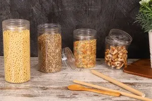 Transparent 140ml PET jar with cap in size 55x75 mm -available in a package with 12 pcs-6