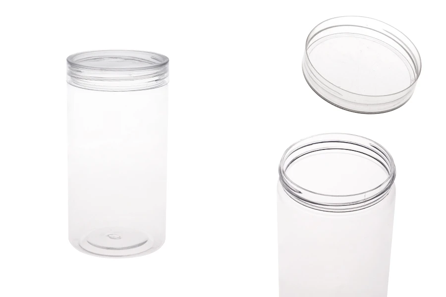 Βαζάκι 320 ml πλαστικό (PET) 65x120 mm διάφανο με καπάκι - 12 τμχ Βαζάκι 320 ml πλαστικό (PET) 65x120 mm διάφανο με καπάκι - 12 τμχ