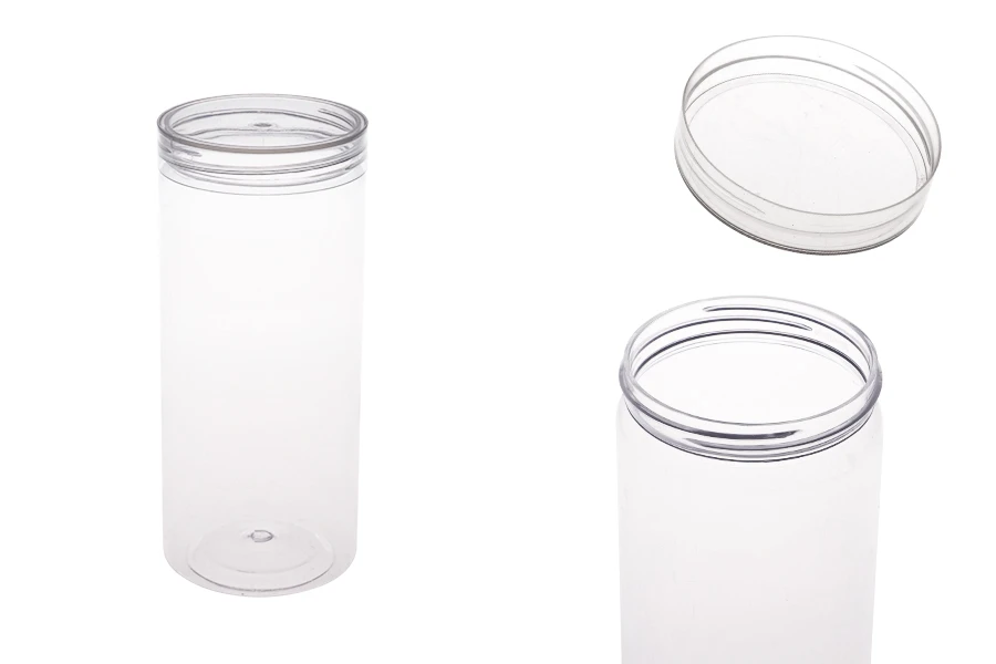 Βαζάκι 410 ml πλαστικό (PET) 65x150 mm διάφανο με καπάκι - 6 τμχ Βαζάκι 410 ml πλαστικό (PET) 65x150 mm διάφανο με καπάκι - 6 τμχ