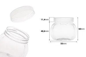 Transparent 150ml PET jar with cap in size 55x60 mm -available in a package with 12 pcs-2