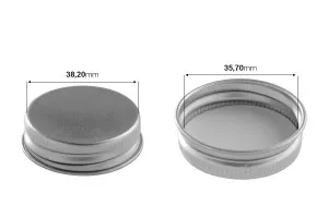 Petit pot en verre de 60ml en forme d'étoile avec couvercle en aluminium argenté-3