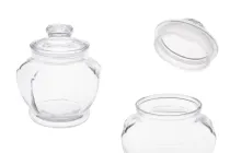Glas 1800 ml  180x194 mm mit Deckel und luftdichtem Verschluss