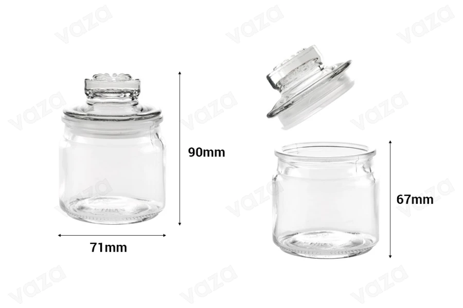 150 ml Glasflasche mit Deckel und luftdichtem Verschluss 70x100 mm 150 ml Glasflasche mit Deckel und luftdichtem Verschluss 70x100 mm-bildabmessungen