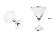Ποτήρι Μαρτίνι γυάλινο 180x140 mm Ποτήρι Μαρτίνι γυάλινο 180x140 mm